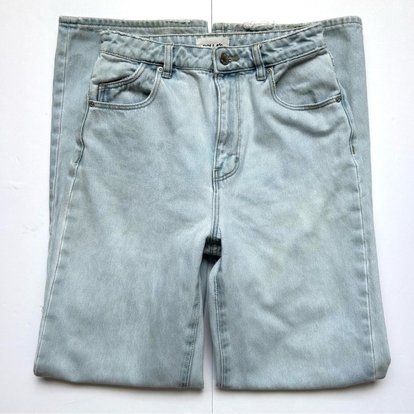 Rolla's Heidi High Rise Loose Straight Jeans Light G'Day Mate Wash Distressed 26 - Picture 7 of 14